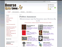 Tablet Screenshot of bourseauxlivres.fr